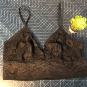 NWOT Victoria’s Secret Black Lace Bralette SzL